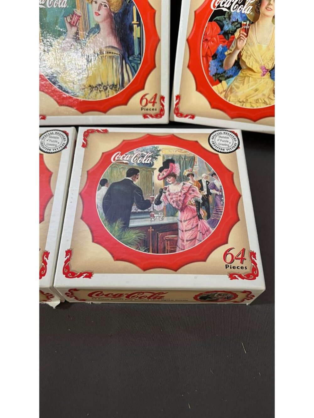 Coca-Cola 64-Piece Vintage Advertising Jigsaw Puzzle Set - Picture 5 of 6